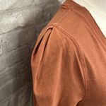 Free People  We the Free Clover Puff Shoulder Top in Burnt Orange Mesa Photo 2