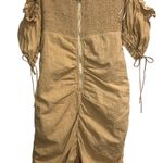 12th Tribe Ruched Dress With Cap Sleeves Photo 2