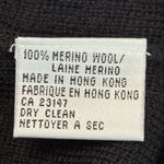 Talbots Merino Wool Black Button Cardigan with Gold Beaded Embellishments size L Photo 6