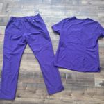 FIGS  Technical Collection Scrub Set Womens Top-Sm, Bottom-Med Purple Medical MD Photo 1
