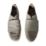 Vince Women's Platform Sneakers Size 9 Wallace Leather Gray Slip On Shoes Photo 3