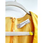 Mac Duggal  55693 Marigold Charmeuse Empire Waist Blouson Long Sleeve Gown 2 Photo 4