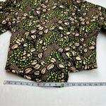 ALC Frank A.L.C. Emory Chocolate Brown Peach Green Quilted Asymmetrical Jacket‎ Small NEW Photo 10