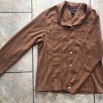 Dialogue Detailed Long Sleeve Button Down  Photo 0