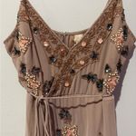 Raga  Embroidered Mini Dress - Brown and Pink Photo 2