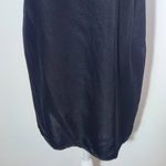  One Shoulder Black Satin Mini Dress Size XS Krisa Black Dress Photo 3
