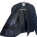 ANINE BING Black Tweed Zip Up Jacket Photo 7