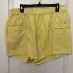 Free People  Movement Running Shorts Yellow Size Large NWT High Waist Activewear‎ Photo 3