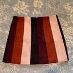 Suede Stripped Skirt Black Size M Photo 2