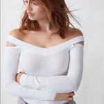 EXPRESS ✨HP✨NWOT✨Ribbed Off The Shoulder Thong Bodysuit✨ Photo 1