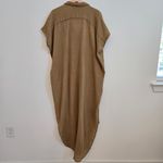 Acacia Swimwear Olive Green Oahu Oversized Dress Coverup Women's Large Yellow Photo 8