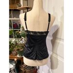 Formfit Black Lace Trim Satin Cami Tank Top Camisole Lingerie Size 34 Photo 1