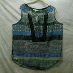 Black Rainn Sheer Sleeveless Blouse  Size XL Photo 0