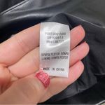 Doe & Rae  Farah Blazer Faux Leather Black Women’s Size Medium Photo 9