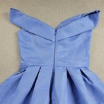 Chi Chi London  Womens Marlie Dress Size 8 Blue Off-shoulder Cocktail NEW Photo 6