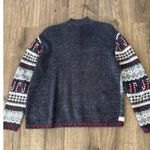 Vintage Casual Corner y2k Women's Ugly Christmas Sweater Cardigan Sz M Blue Size M Photo 5