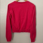 Emily The Strange goth gothic rockabilly pink cat argyle cardigan sweater S/M Size M Photo 4