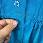 Leslie Fay  Dress‎ Womens 12 Blue Button Down Vintage 80s Secretary Retro Office Photo 3