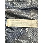 ZARA  Blue 100% Viscose Snake Print Hi Low Tie Neck Blouse Shirt Top Size Medium Photo 5