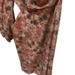 Peach Love California Peach Love CA Mini‎ Dress One Shoulder Cut Out Floral Party Cocktail Size M NWT Photo 2