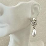 Mariell Faux Pearl & Rhinestone Drop Earrings Photo 3