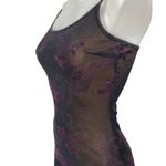 Tiger Mist  Black Floral Paisley Jacquard Sleeveless Cami Mini Bodycon Dress S Photo 2