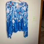 Anthropologie  Meadow Rue Linen‎ Fields Floral Swing Top Size XS Photo 3