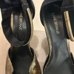 Lane Bryant Black and Gold Slingback Heels 10 W Photo 7