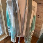 No Boundaries  gray striped open cardigan size medium (7-9)‎ Photo 1