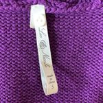 Leo & Nicole  Purple Open Front Knit Cardigan Size Small Photo 2