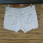 Arizona Jeans Arizona 15 33 Light White Striped Jeans Shorts Plus Photo 2