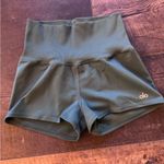 Alo Yoga  Women's Green High-Waist Shorts | M | 2” inseam Photo 0