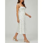 House Of CB Christabel Floral Shirred Midi Dress, Ivory, L+ Photo 2