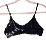 Beachsissi NWOT  Padded Animal Print & Black Bikini Top Medium Photo 1