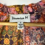 Veronica M Pratt Pink Floral Smocked Midi Dress S Photo 5