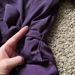 The Limited Womens  Dark Purple Button-Down Lined Dress w/Belt Liteweight size Xs Photo 3