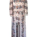 Flying Tomato Womens White Blue Orange Floral Off-Shoulder Romper Size XS Photo 0