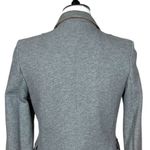 Banana Republic  Knit Blazer Slim Notch Lapel Light Heather Gray Women’s Size 6 Photo 7