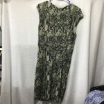 Kenneth Cole New York Snake Print Ruched Sheath Dress Women Size 6 Gray Photo 3