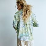 ZARA NWT  SATIN EFFECT SILKY FLORAL RELAX FIT SHIRT Photo 5