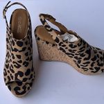Mata Shoes Leopard print, open toe, backstrap, buckle, cork women sandals size 10 Photo 2