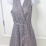 Evan Picone - polka dot dress tan & white pretty woman dress style s12 Photo 0