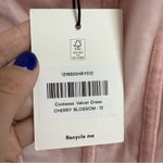 Reformation BNWT  Contessa Velvet Dress Cherry Blossom Size 12 Photo 4