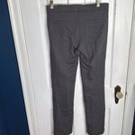 Betabrand Classic Dress Pant Yoga Pant Gray Pinstripe Straight W1056 Sz M Photo 4