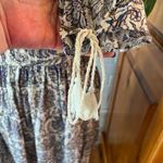 American Eagle flower print mini dress size XS blue on white cottage core Photo 6