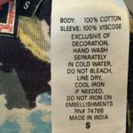 Forbidden Black Floral Mesh Sleeve Top Women Small Boho Y2K Cottagecore Photo 11