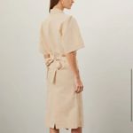 Petar Petrov Loose Fit Shirt Dress Size 38 Tan Photo 1