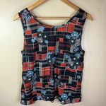 Modcloth At First Sight Womens Sleeveless Blouse Size Medium Art Deco Boho Photo 7