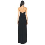 Jonathan Simkhai Annabelle Halter Gown in Black 8 New Womens Maxi Dress Photo 2