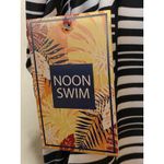 New Noon Swim ebony ivory siesta sands ruched bandeau one piece Sz 18‎ Blue Photo 6